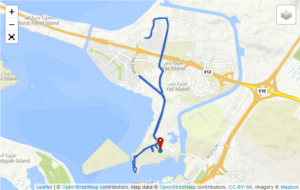 Aquabike Standard Distance World Championships 2022 Abu Dhabi - bike course